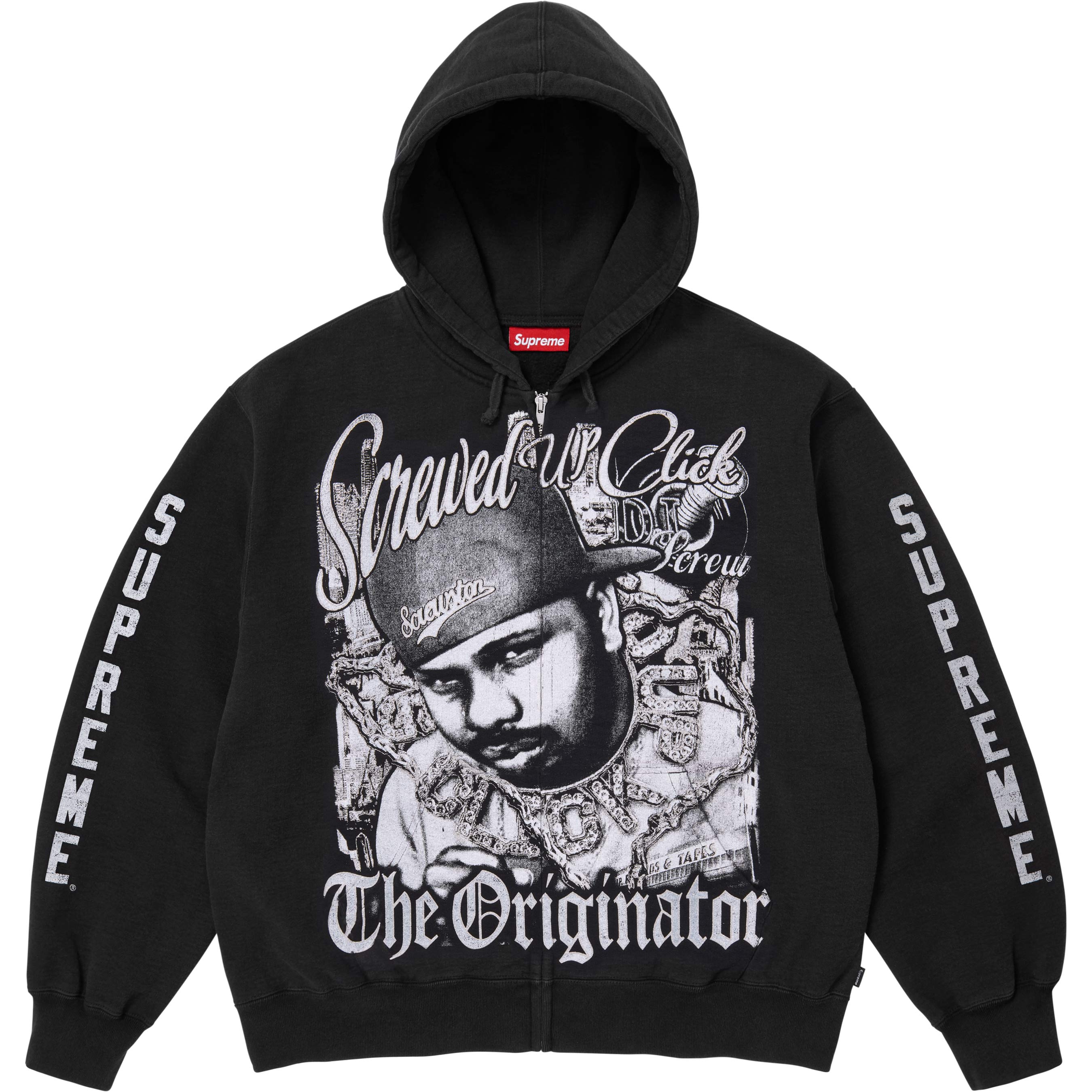 Supreme/DJ Screw Zip Up Hooded Sweatshirt view 12